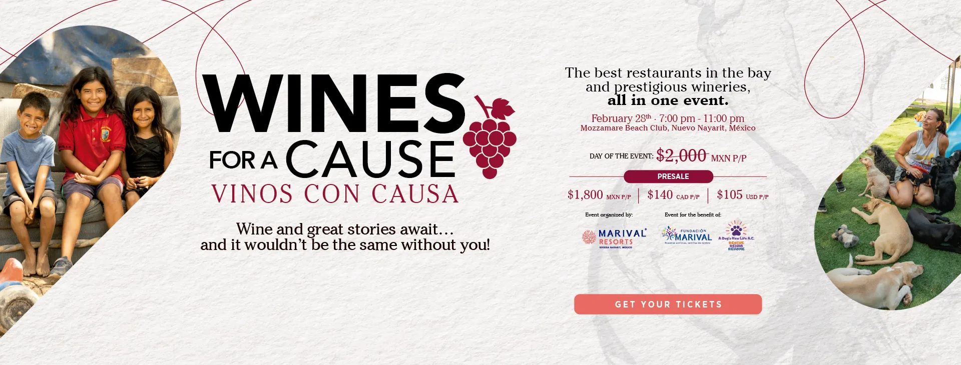 Wines for a cause Marival Resorts